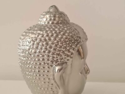 Figurine Tête de Bouddha en porcelaine